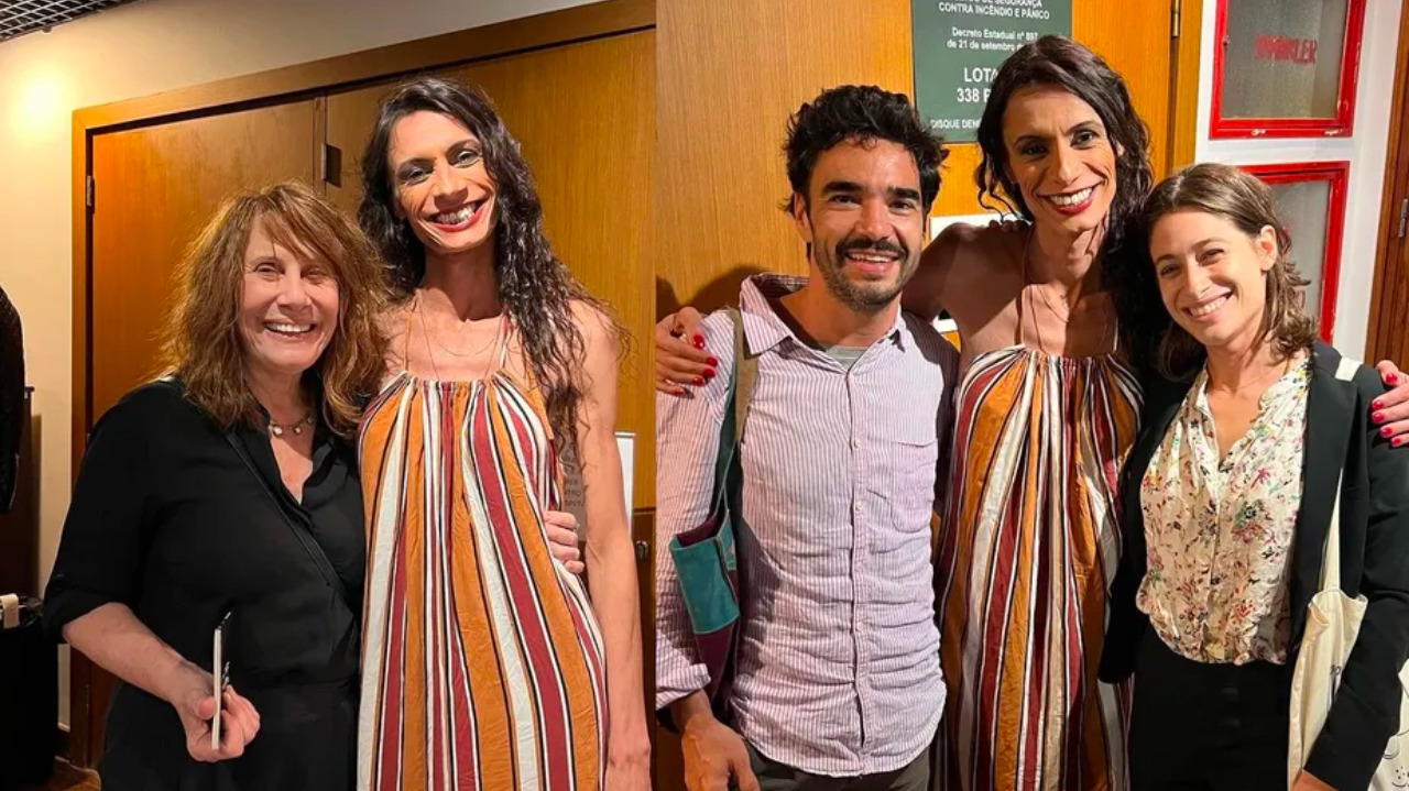 Renata Sorrah e Caio Blat em peça