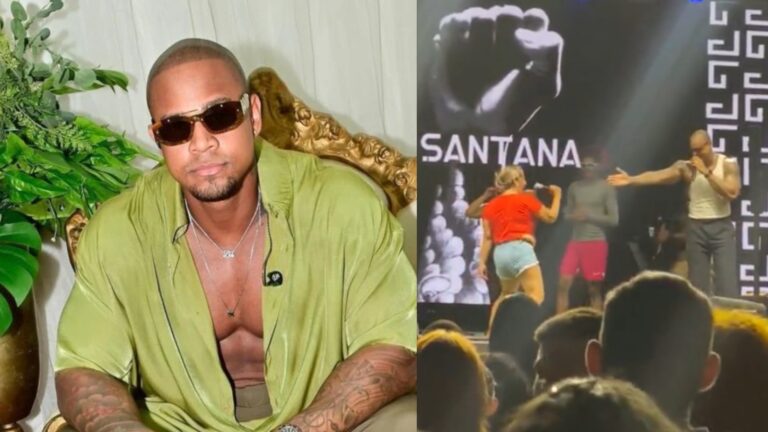 Léo Santana toma atitude firme e expulsa fã do palco
