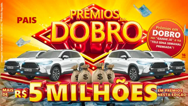 Quinto e Último Sorteio da Tele Sena de Pais 30/07/2023: Confira os números