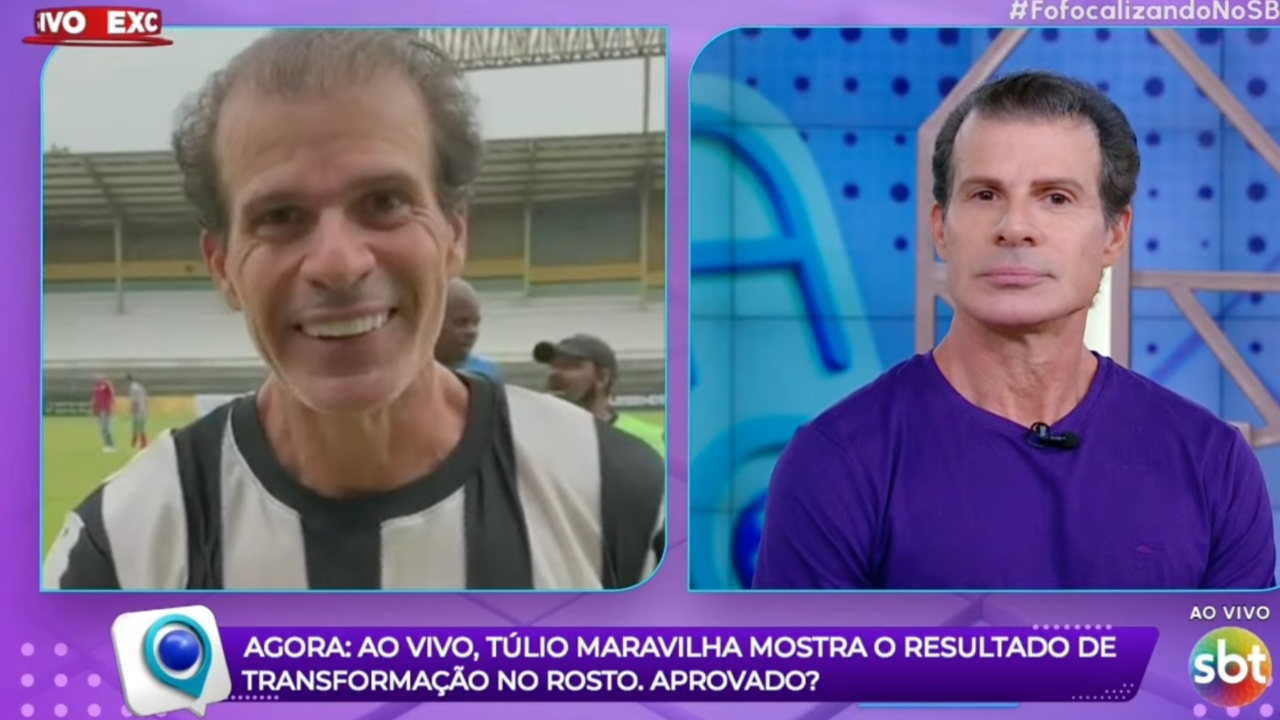 Transformação do Túlio Maravilha no Fofocalizando