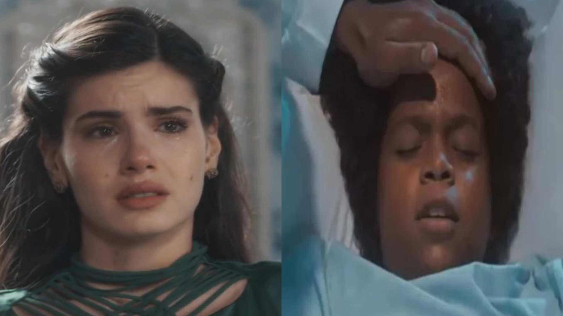 Amor Perfeito Marê se emociona com Marcelino