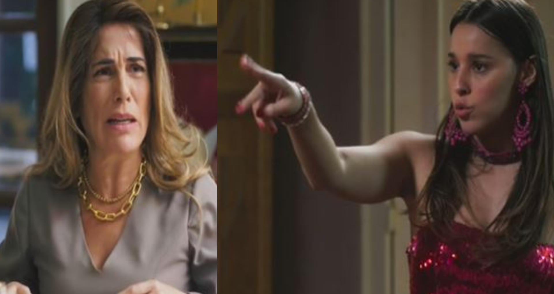 Berenice encara Irene em Terra e Paixão