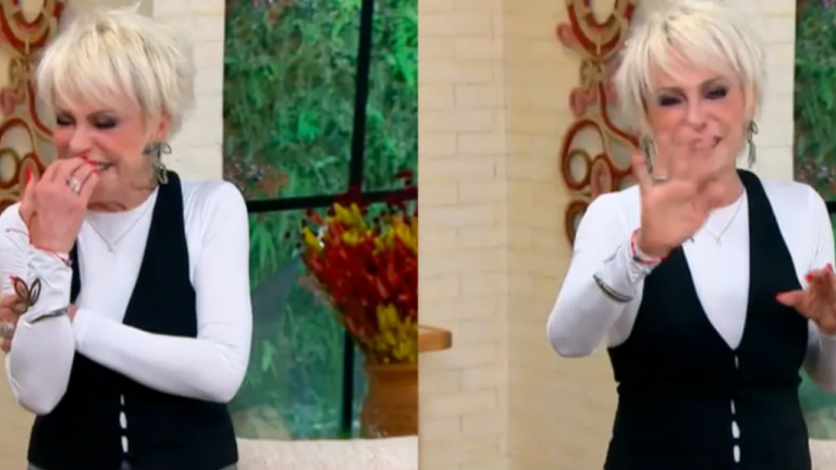 Ana Maria Braga cai na gargalhada com receita e quase solta palavrão ao vivo