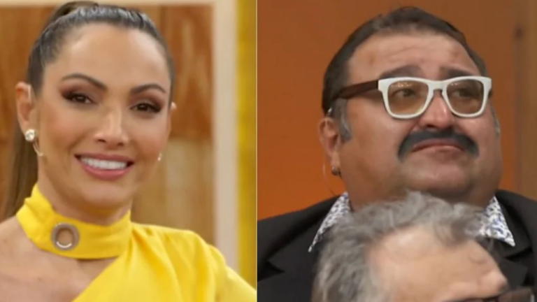 Patrícia Poeta faz piada com SBT ao vivo na Globo