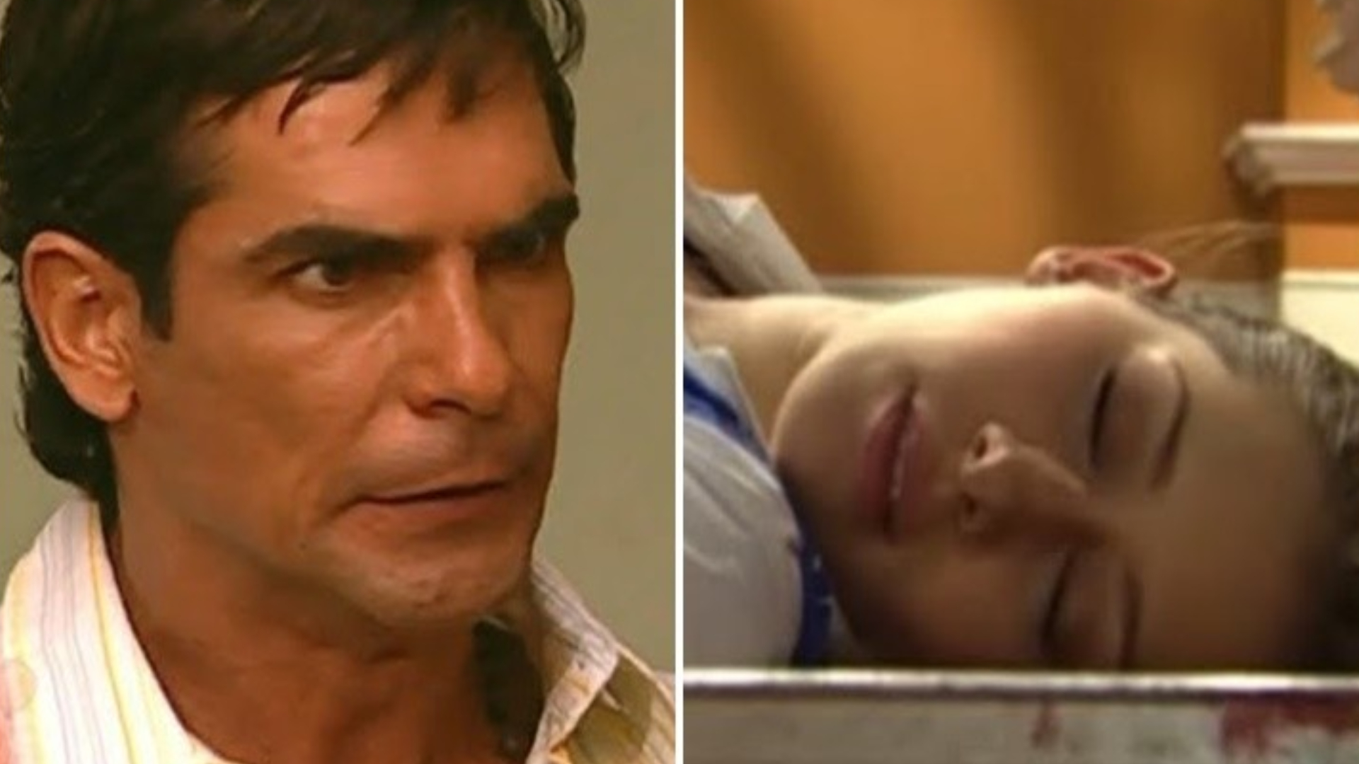 Tereza cai da escada por culpa de Carmelo em Meu Pecado