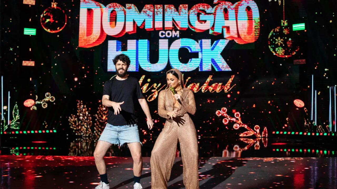 Cláudia Leitte dança com Diego Defante no Domingão com Huck