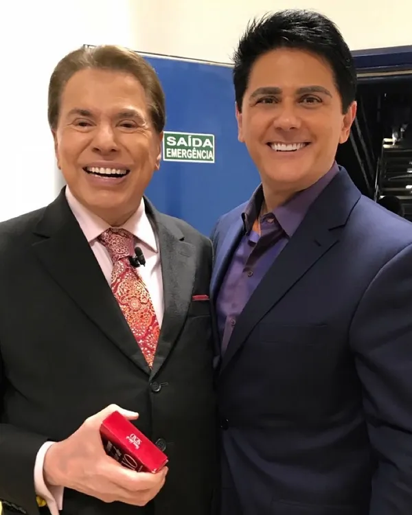 Silvio Santos e Cesar Filho — Foto: Reprodução / Instagram
