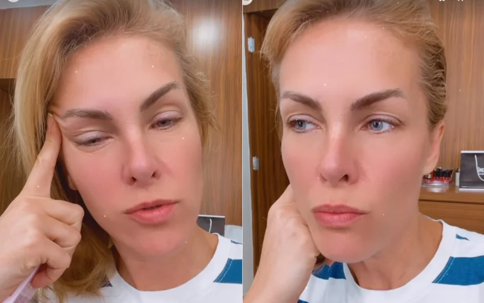 Ana Hickmann em vídeos publicados nos Stories do Instagram nesta quarta- feira (Créditos: Instagram)