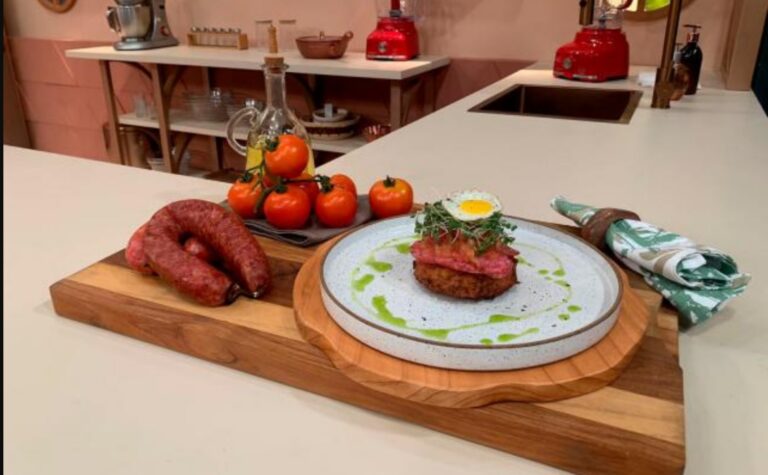 Receita do Bolinho de Arroz Cítrico com Linguiça Blumenau tipo patê do Chega Mais (11/03)