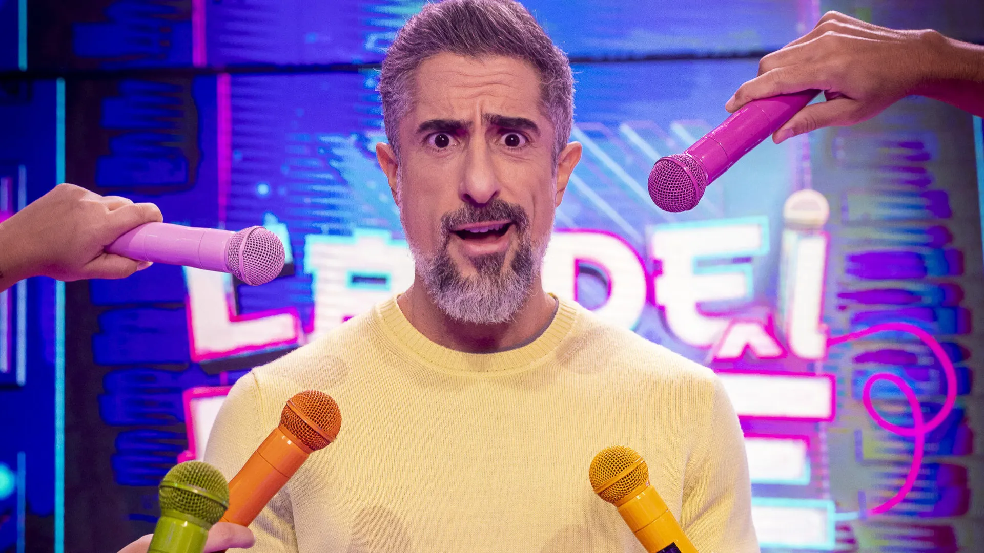 Marcos Mion no Caldeirokê no Caldeirão com Mion