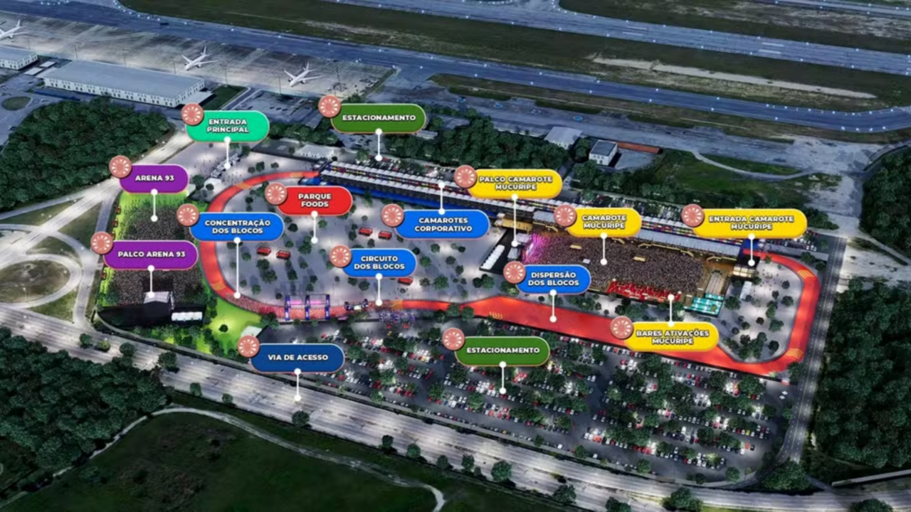 Estrutura Fortal 2024 em novo local