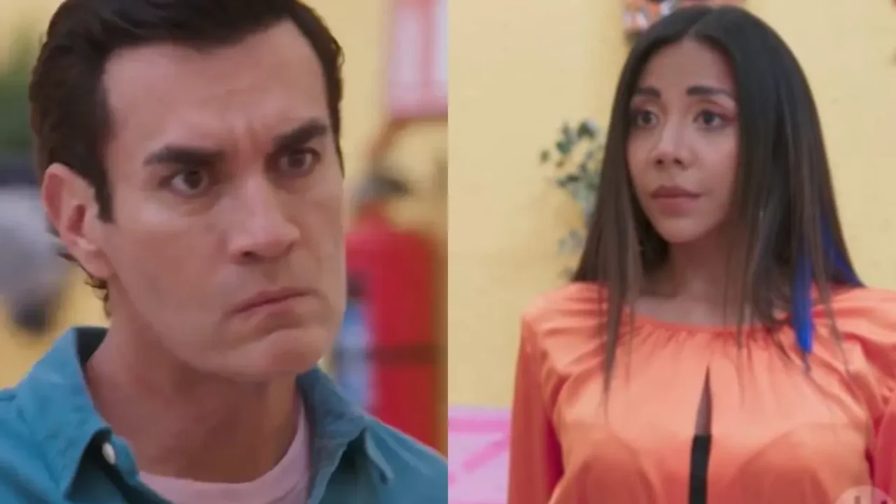 Vicente bravo com Olga em Minha Fortuna é Te Amar