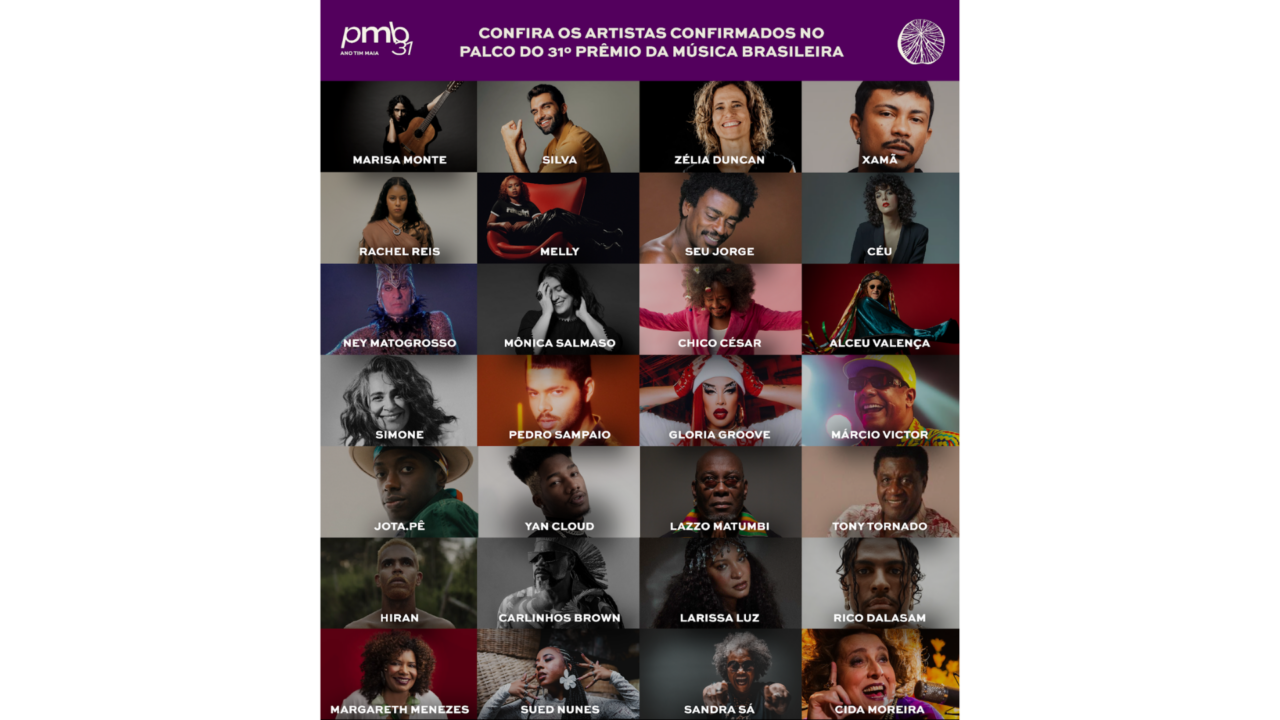 Atrações 31 Prêmio de Música Brasileira