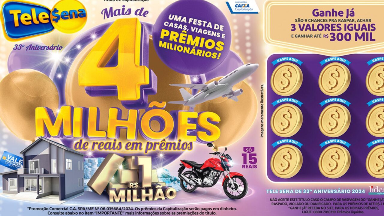 Capa da Tele Sena de Aniversário 2024