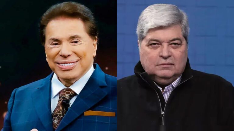 Datena estreia no SBT e homenageia Silvio Santos