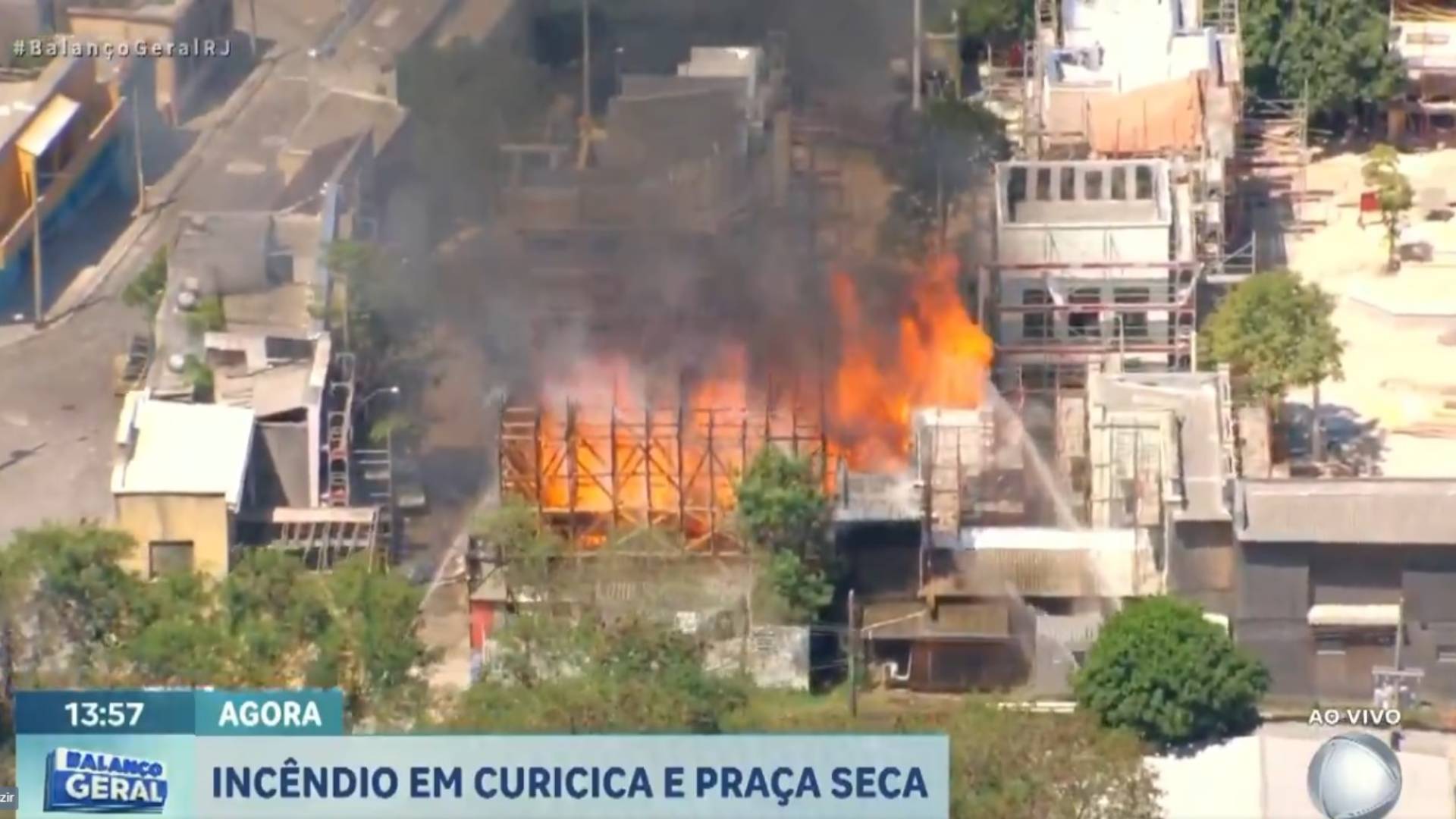 Incêndio destrói cidade cenográfica de Dona de Mim