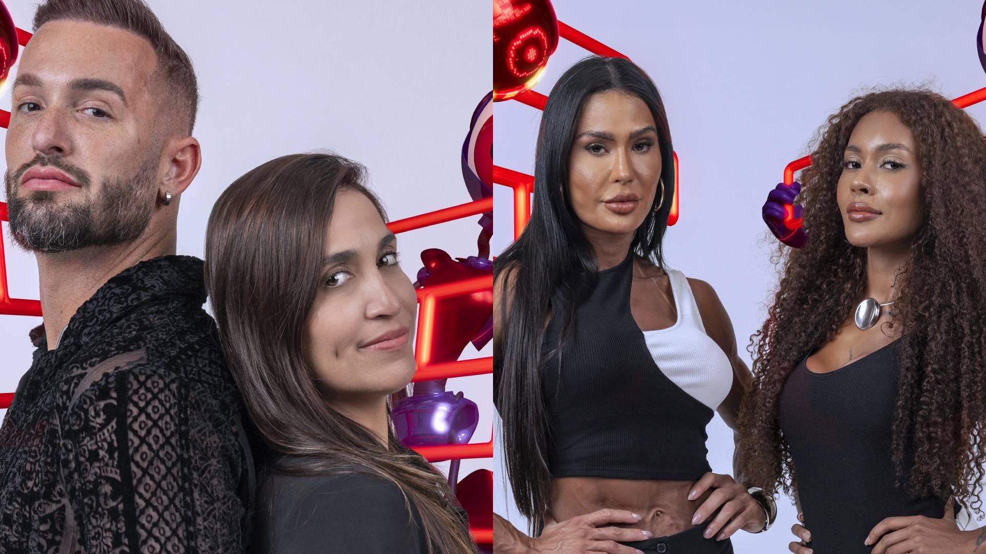 Daniele Hypolito, Diego Hypolito, Gracyanne Barbosa, Giovanna estão no Paredão do BBB 25