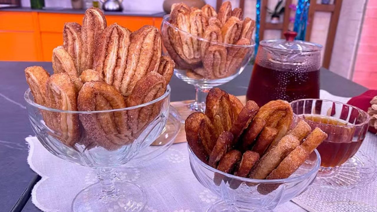 Palmier fácil é receita da Ana Maria Braga