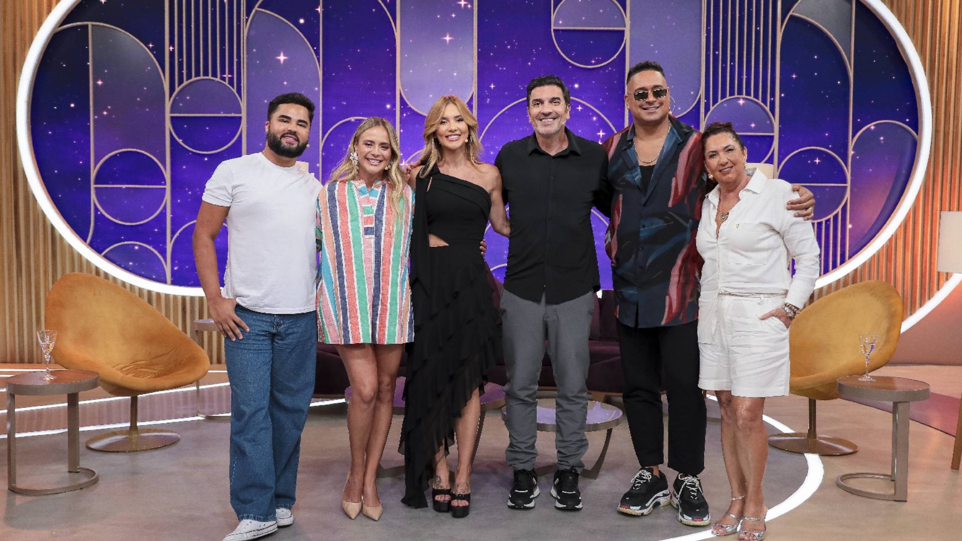 Xanddy, Edu Guedes e Juliana Silveira no Sabadou com Virginia