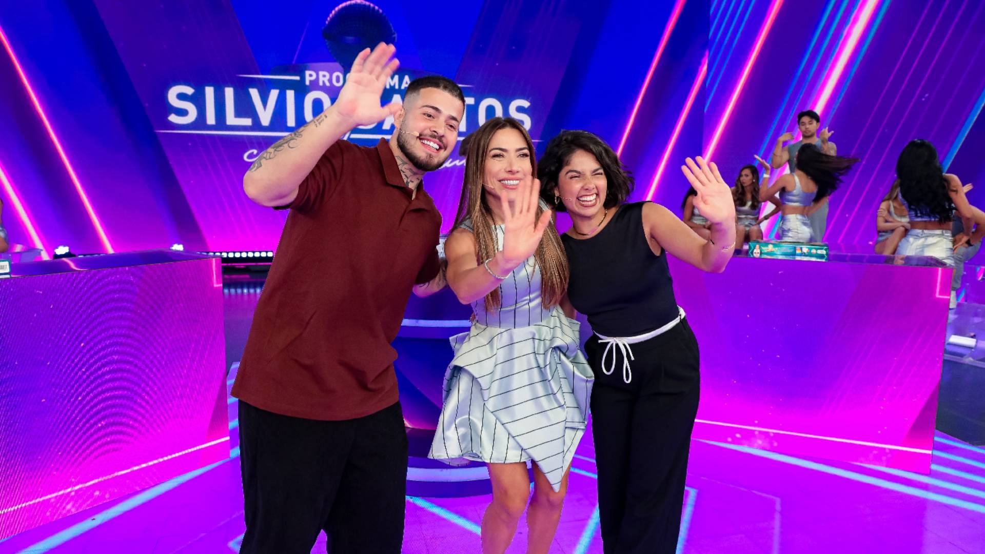 Jottapê e Bruna Mascarenhas no Programa Silvio Santos