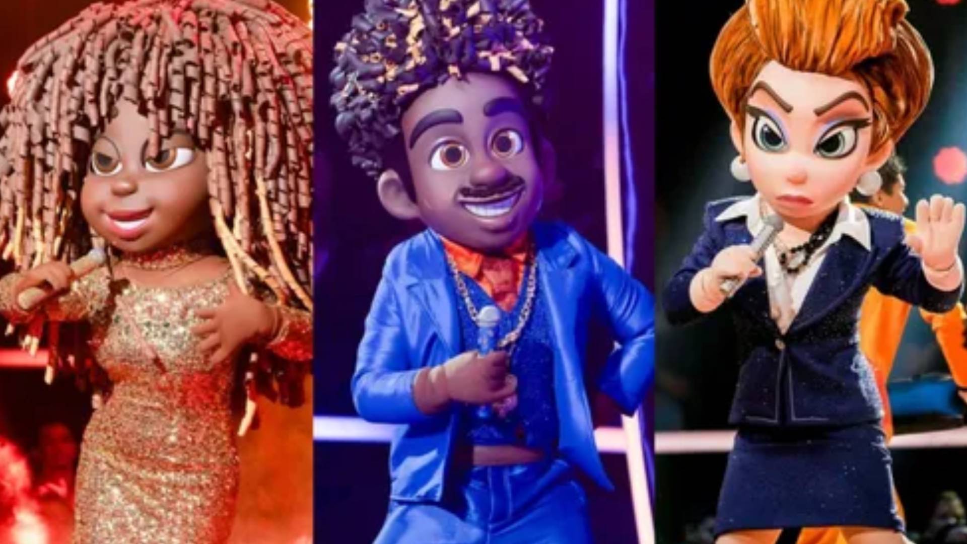 Sol, Odete Roitman e Foguinho no The Masked Singer Brasil