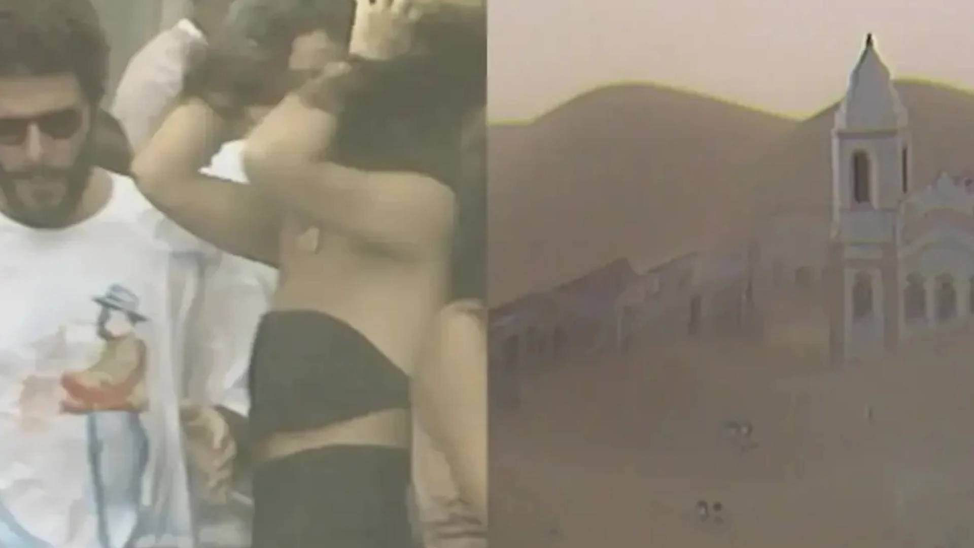 Tempestade de Areia atinge Santana do Agreste em Tieta