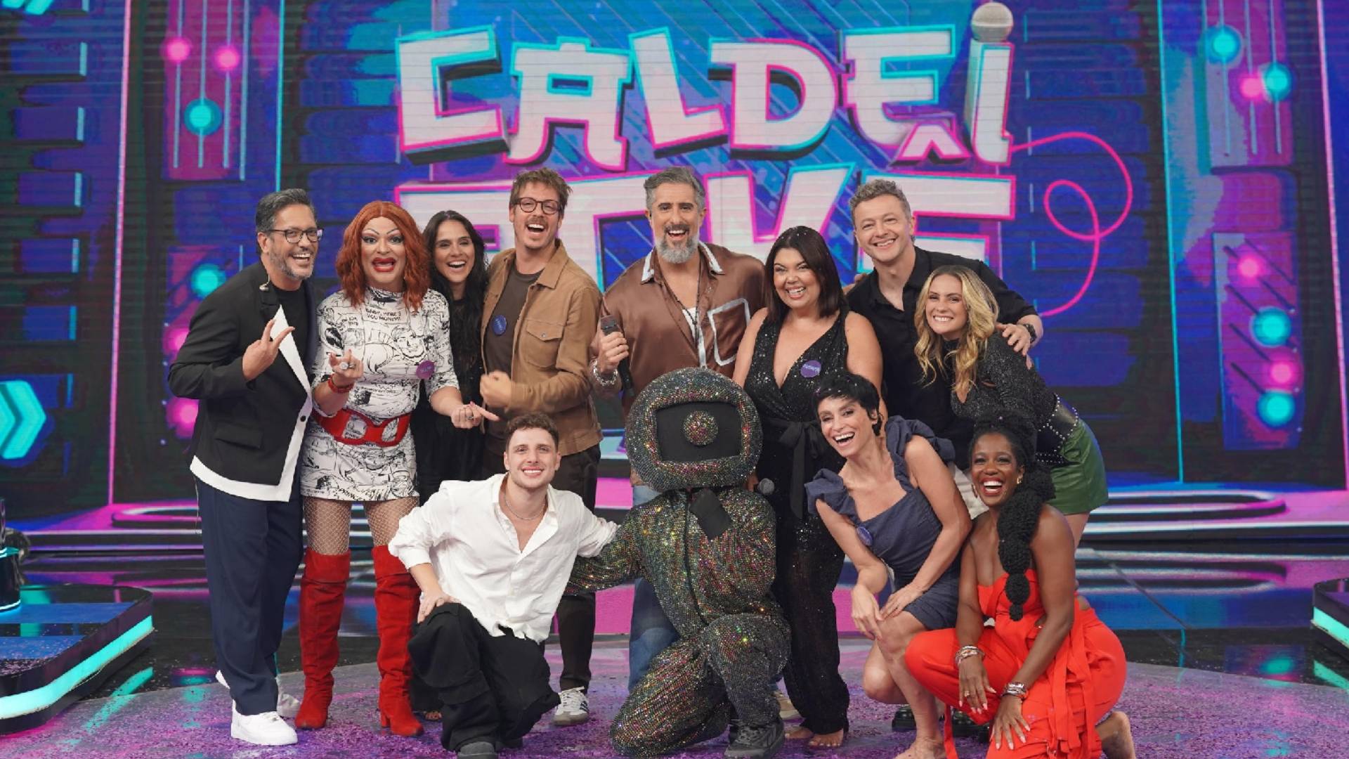 Fabio Porchat, Suzana Pires e Fabiana Karla no Caldeirão com Mion