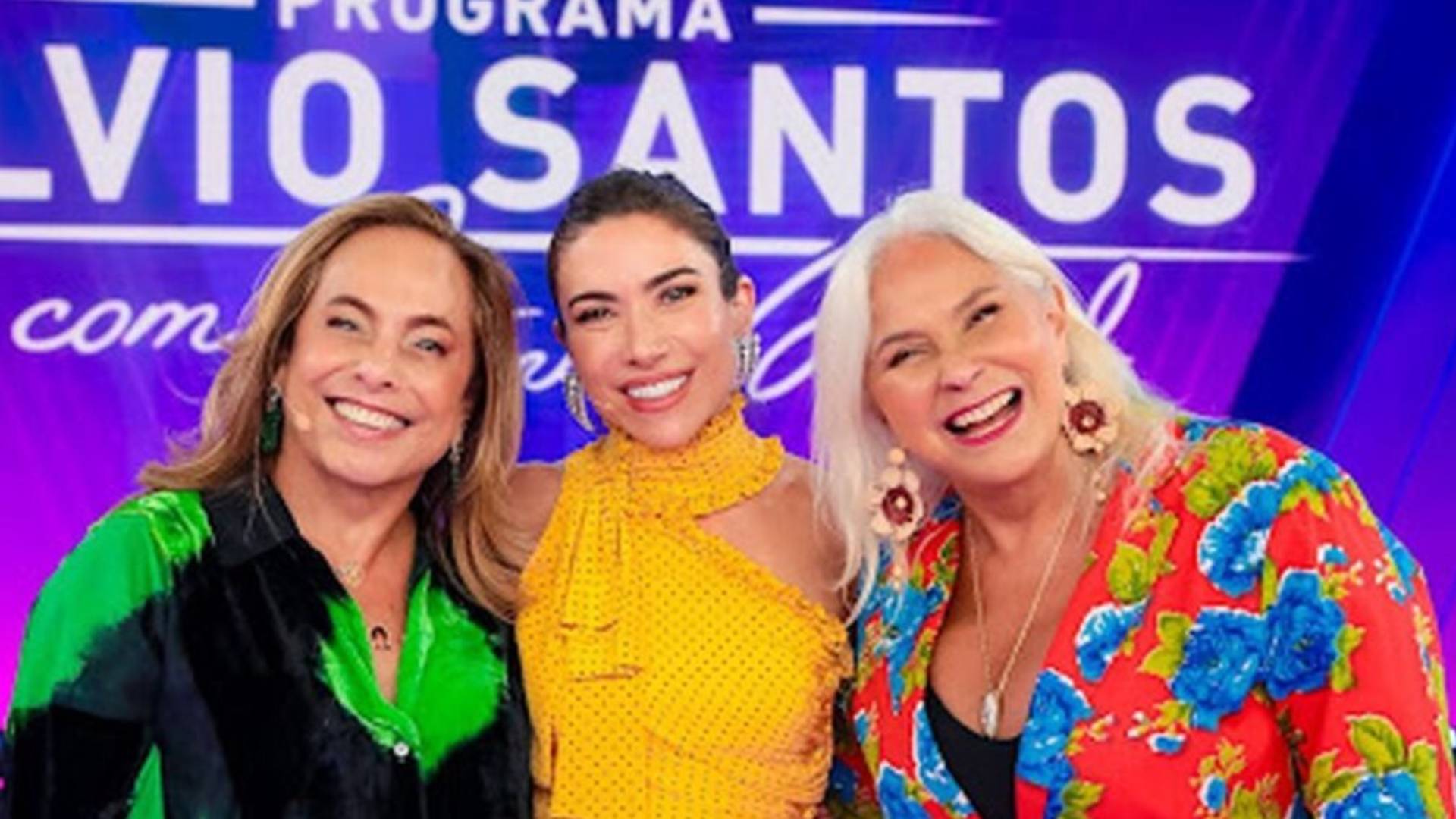 Fafá de Belém e Cissa Guimarães no Programa Silvio Santos