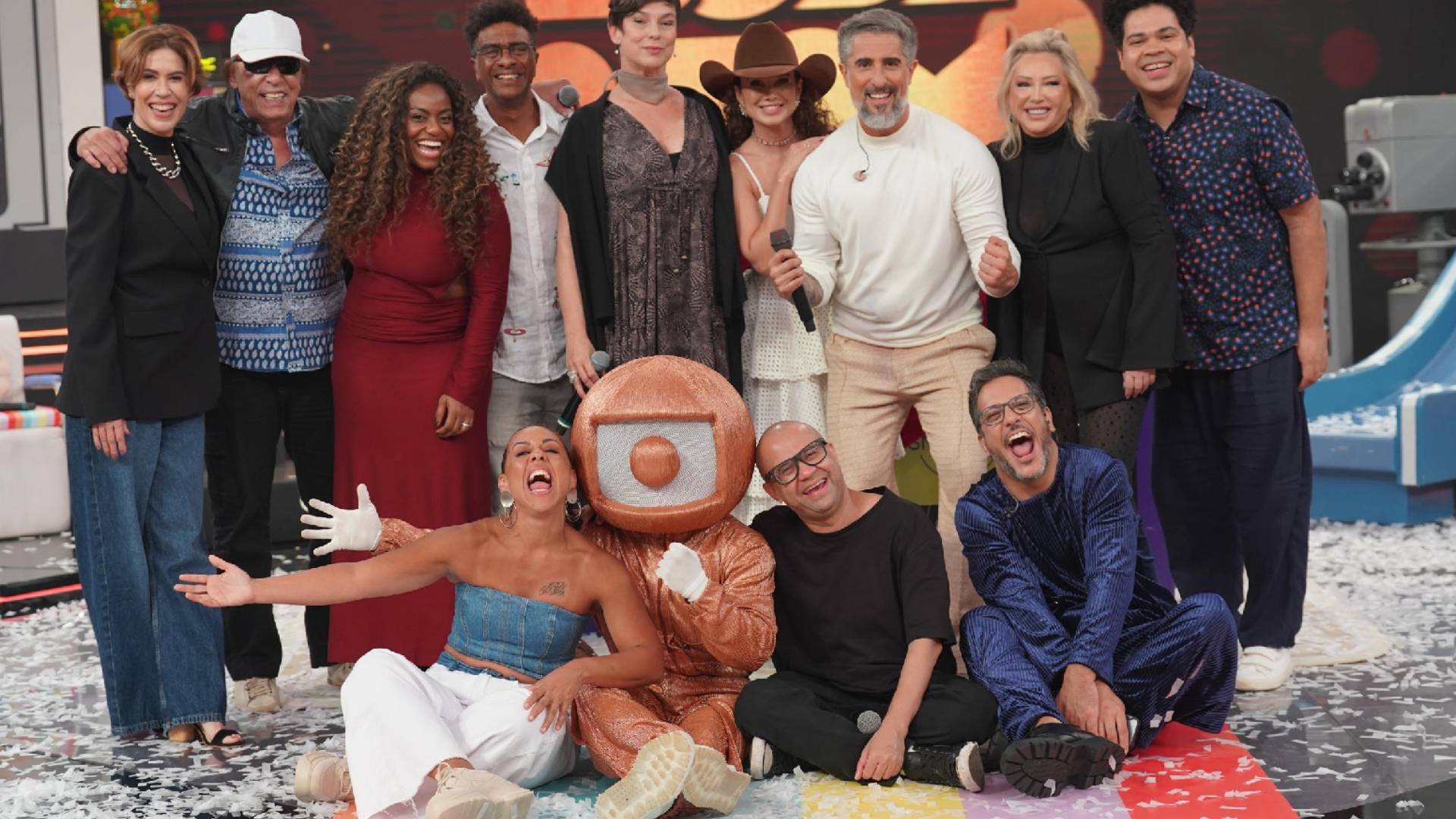 Maria Paula e Helio de la Peña no Caldeirão com Mion