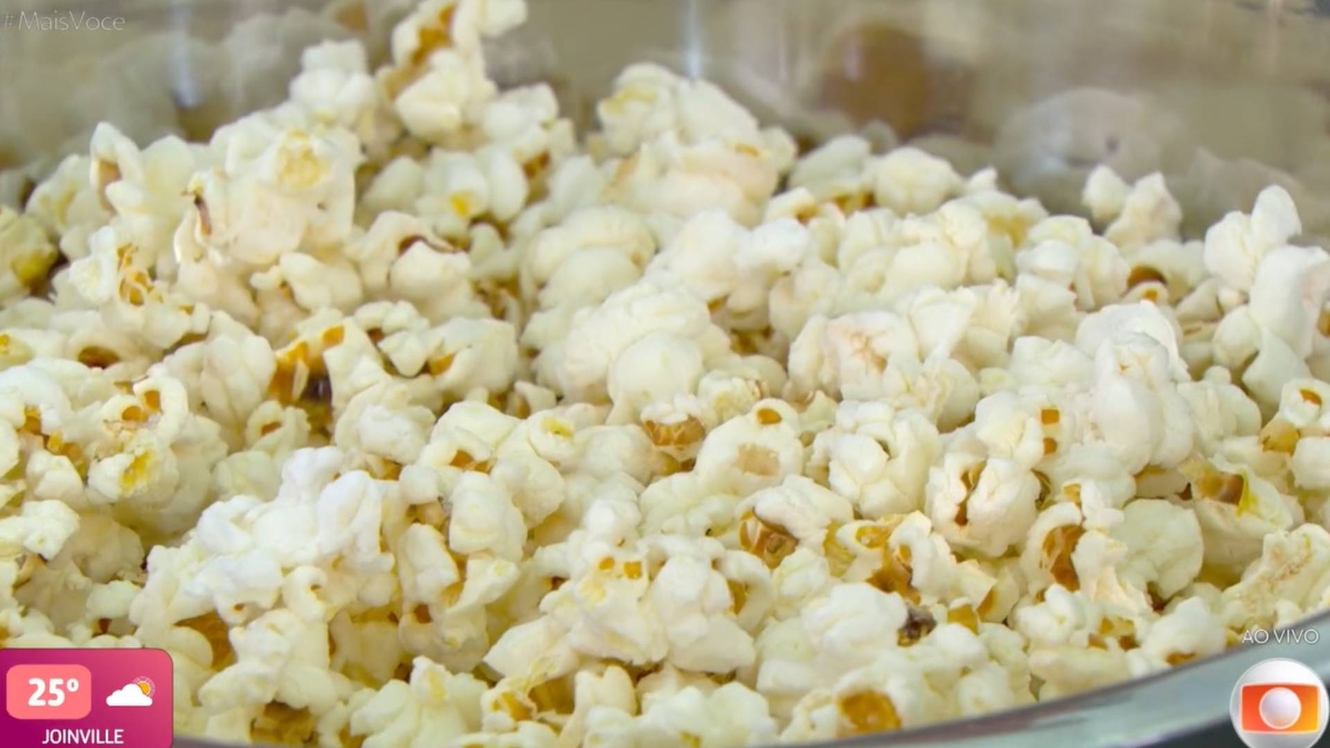 Receita de Milho de pipoca hidratado no Mais Você