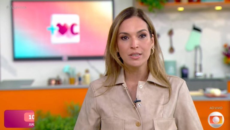 Talitha Morete chora por Tati Machado no Mais Você