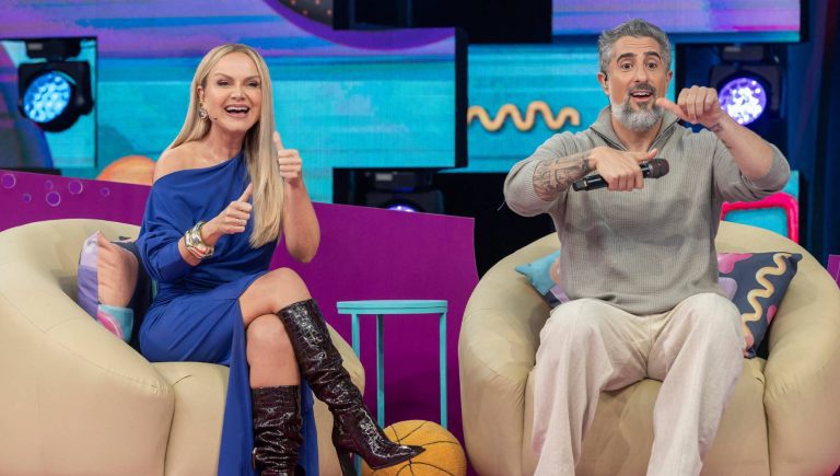 Eliana e Marcos Mion no Caldeirão com Mion