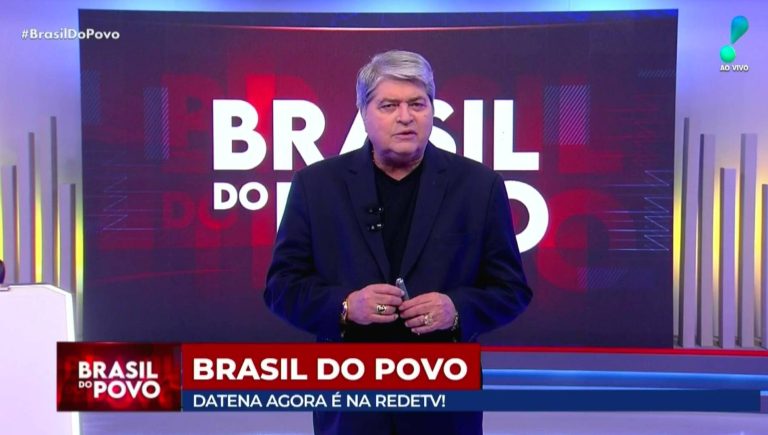 Datena na estreia do Brasil do Povo