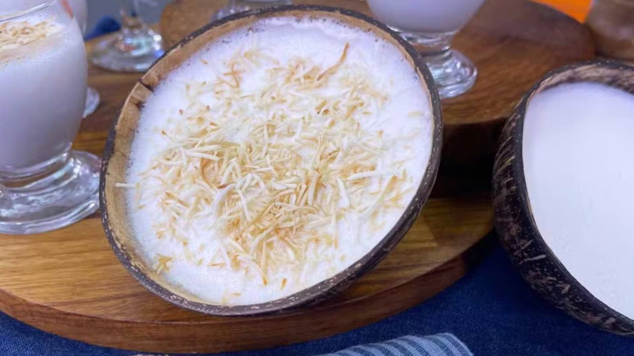 Mousse de coco com 2 ingredientes da Ana Maria Braga
