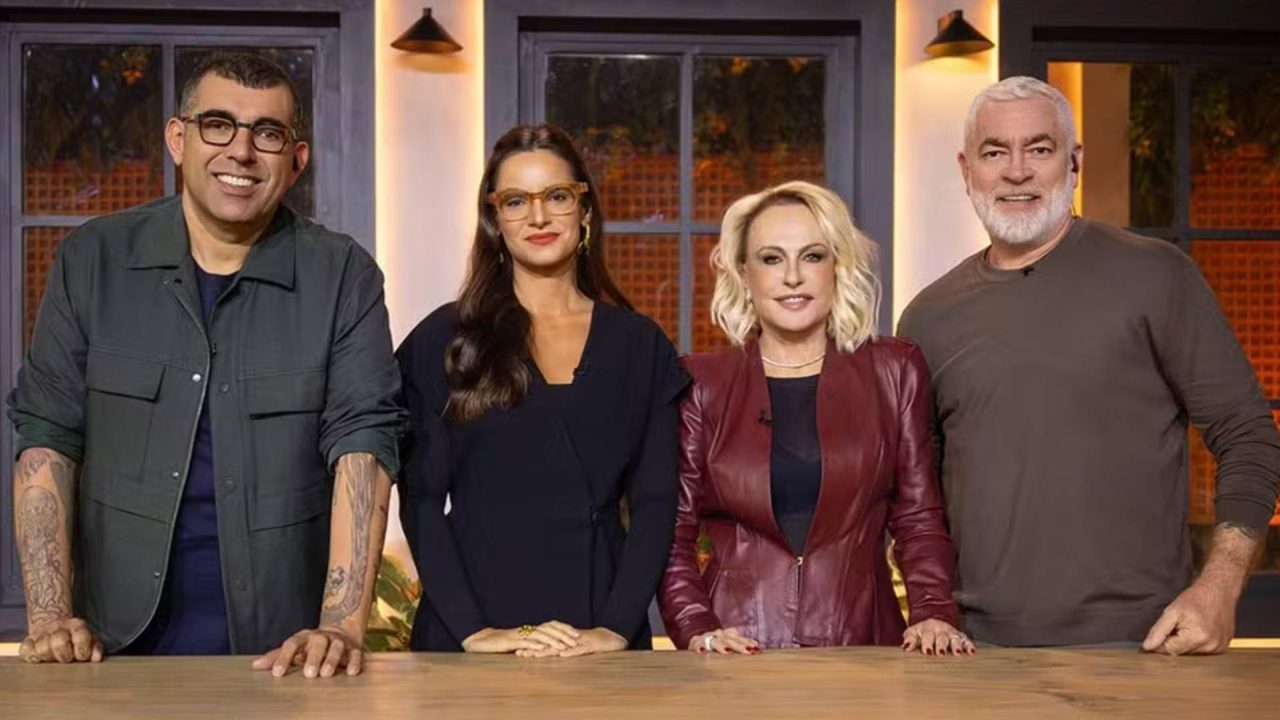 Ana Maria Braga com os mentores de Chef de Alto Nível Jefferson Rueda, Renata Vanzetto e Alex Atala