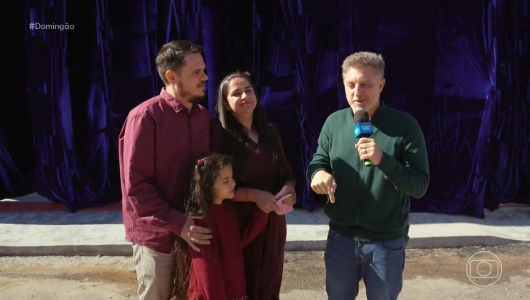 A casa de Samuel e Jéssica no Domingão com Huck