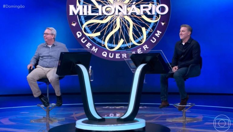 Márcio no Quem Quer Ser Um Milionário no Domingão com Huck