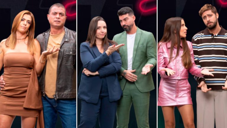 Adriana e Dhomini, Carol e Radamés, e Nat e Eike estão na décima DR do Power Couple Brasil 7