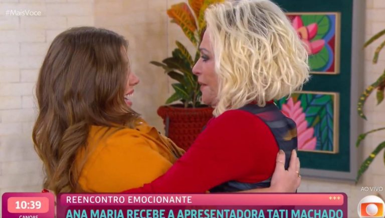 Tati Machado reencontra Ana Maria Braga