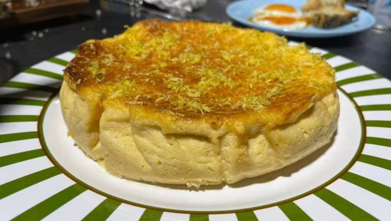 Torta assada de limão-siciliano do Mais Você