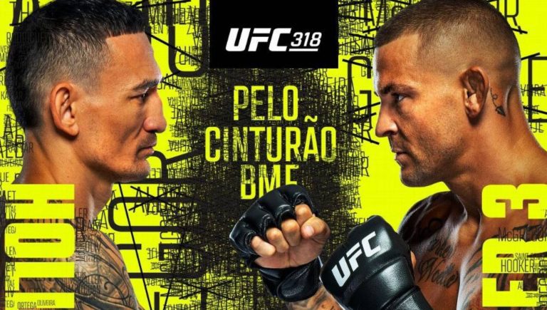 Max Holloway e Dustin Poirier no UFC 318
