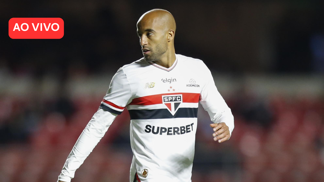 Lucas em jogo pelo São Paulo