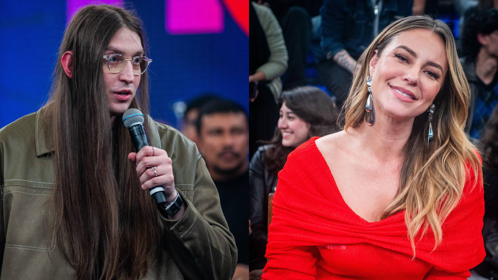Felca e Paolla Oliveira no Altas Horas