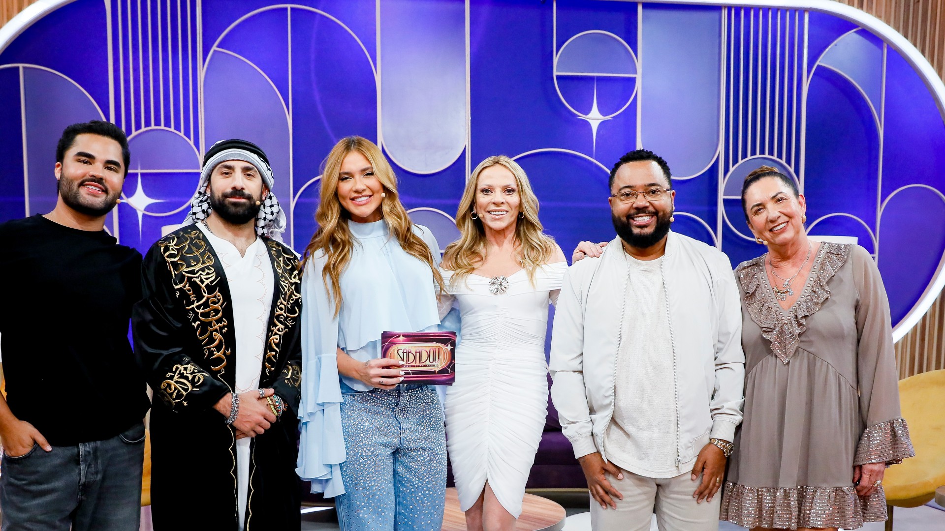 Christina Rocha, Dudu Nobre e Kaysar Dadour no Sabadou com Virginia