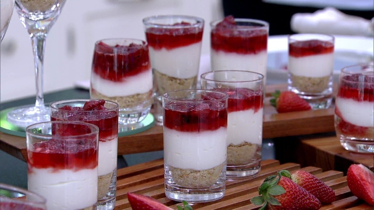 Receita de Cheesecake de copo da Ana Maria Braga