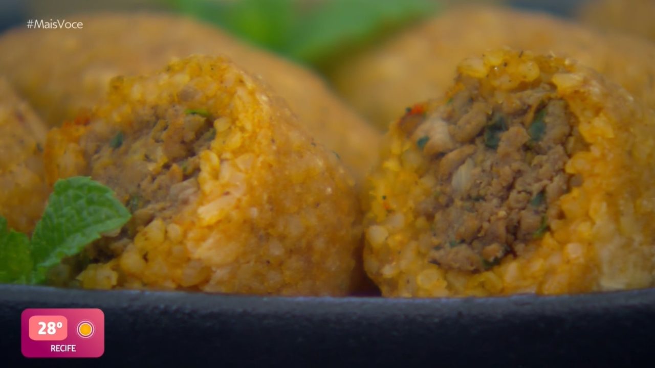 Receita de Quibe de Arroz da Ana Maria Braga