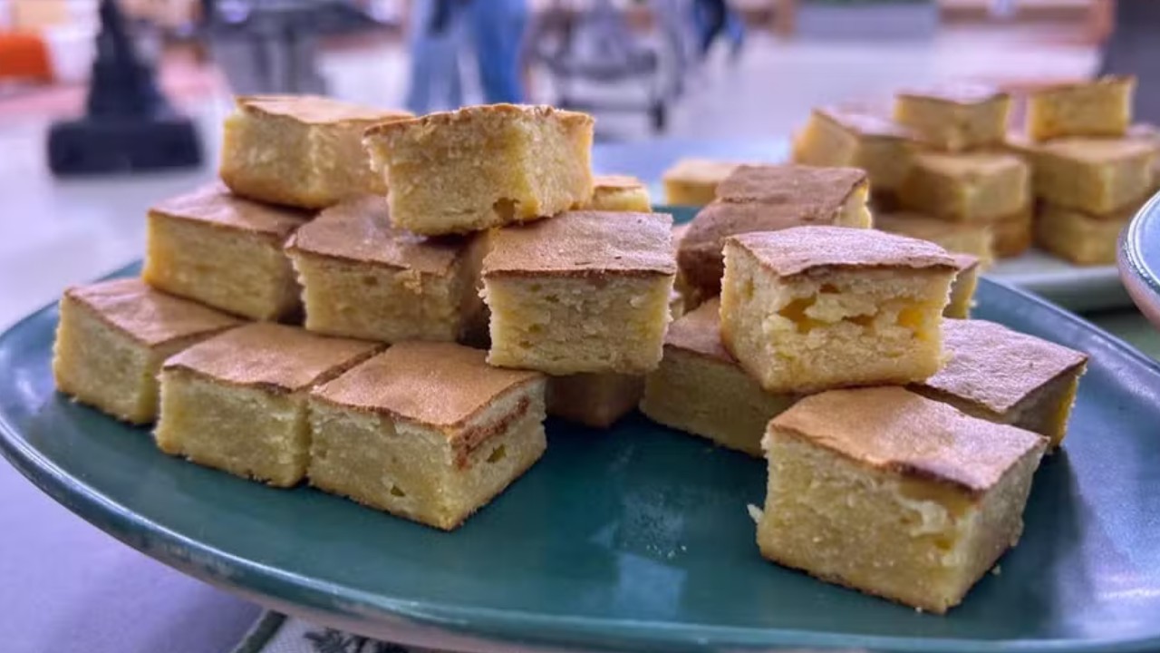 Receita de Quadradinhos de laranja da Ana Maria Braga