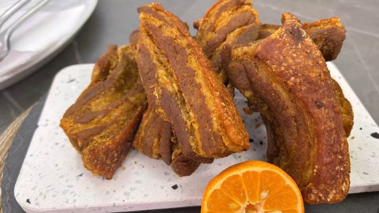 Receita de Torresmo do Carlão no Mais Você