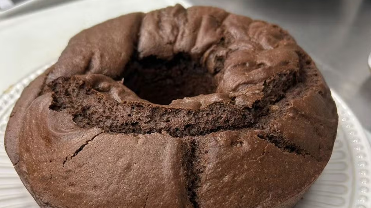 Bolo de chocolate vegano da Ana Maria Braga no Mais Você