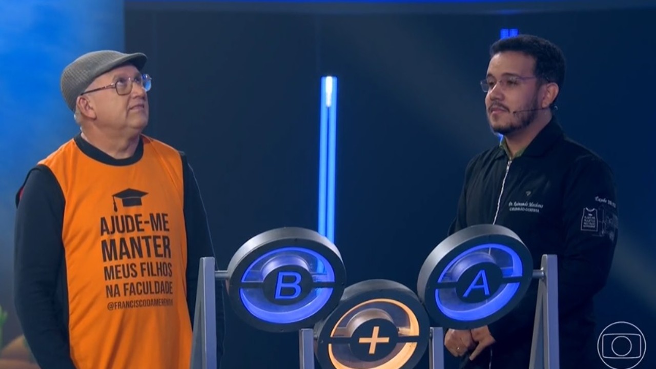 Francisco e Matheus no The Wall do Domingão com Huck